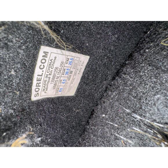 Sorel Joan of Arctic Waterproof Lace-Up Winter Boots Brown Black Faux Fur - 8.5 - Picture 5 of 7